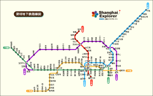 エクスプロア深圳　地下鉄路線図